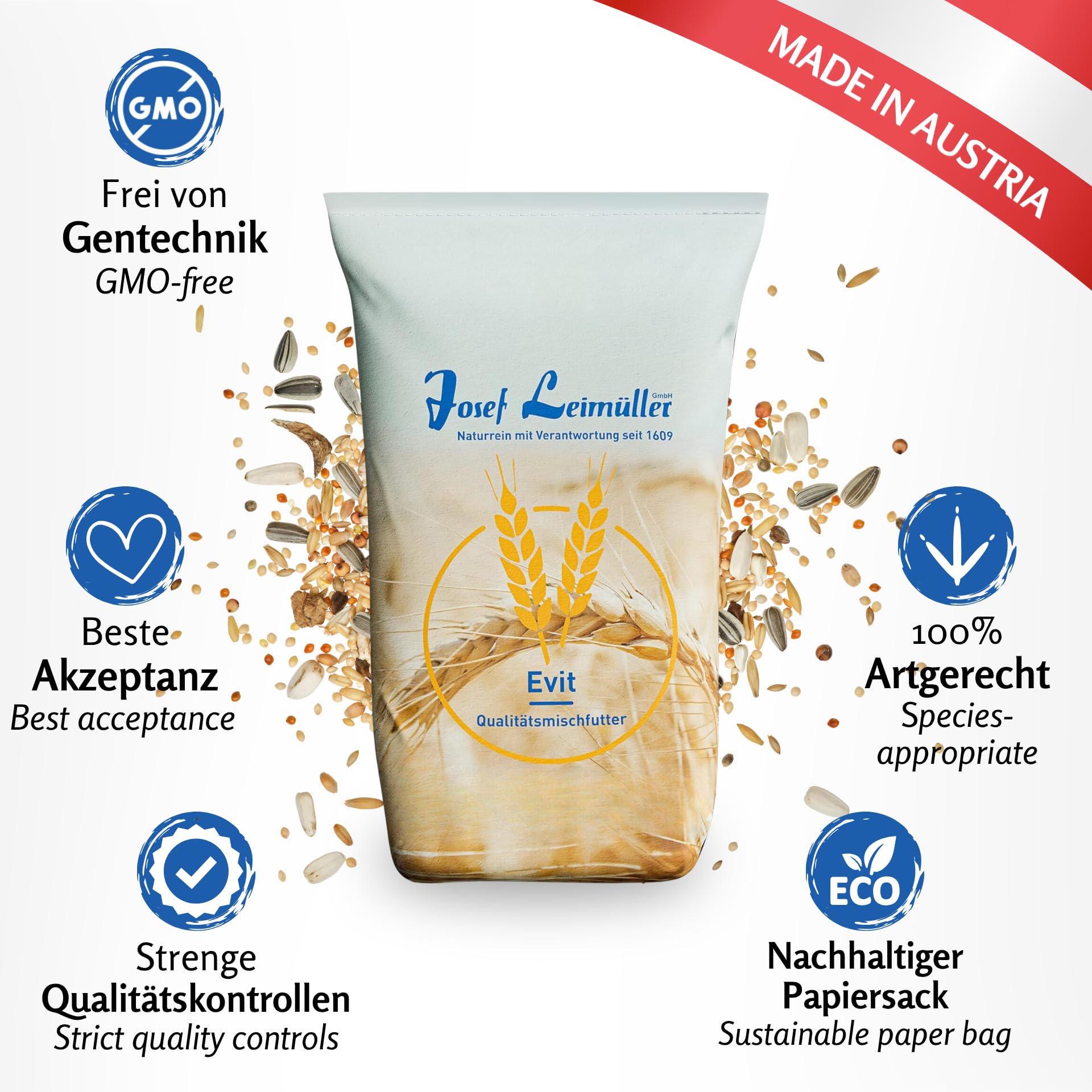 Leimüller Karma wielka papużowa Classic 25 kg