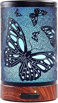 EQUSUPRO Essential Oil Diffuser for Home Fragrance & Aromatherapy 150ml | Metal Ultrasonic Cool Mist Diffuser,7 Night Lights, Waterless Auto-Off, Quiet Diffuser for Bedroom, Gifts for Women