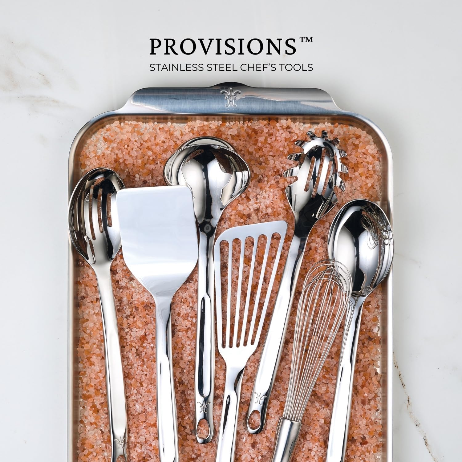 Hestan Provisions Chef's Tools, Slotted Spatula/Turner, (13-Inch), Artisan-Polished Stainless Steel