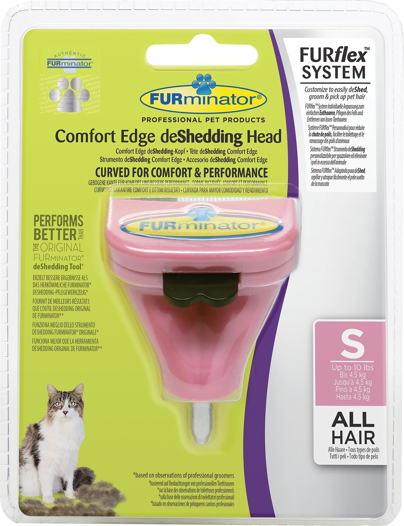 FURflex Spazzola DeShedding Per Cani Piccoli - Testina Comfort Edge Per Ridurre La Muta - Foto 8