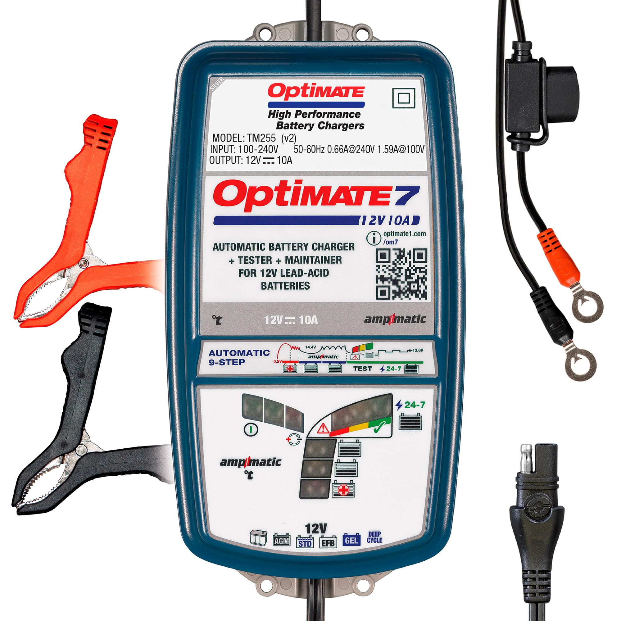 OptiMATE 7 12V 10A 充電器 Amazon | 【テックメイト公式】OptiMATE充電器 オプティメイト7 12V10A