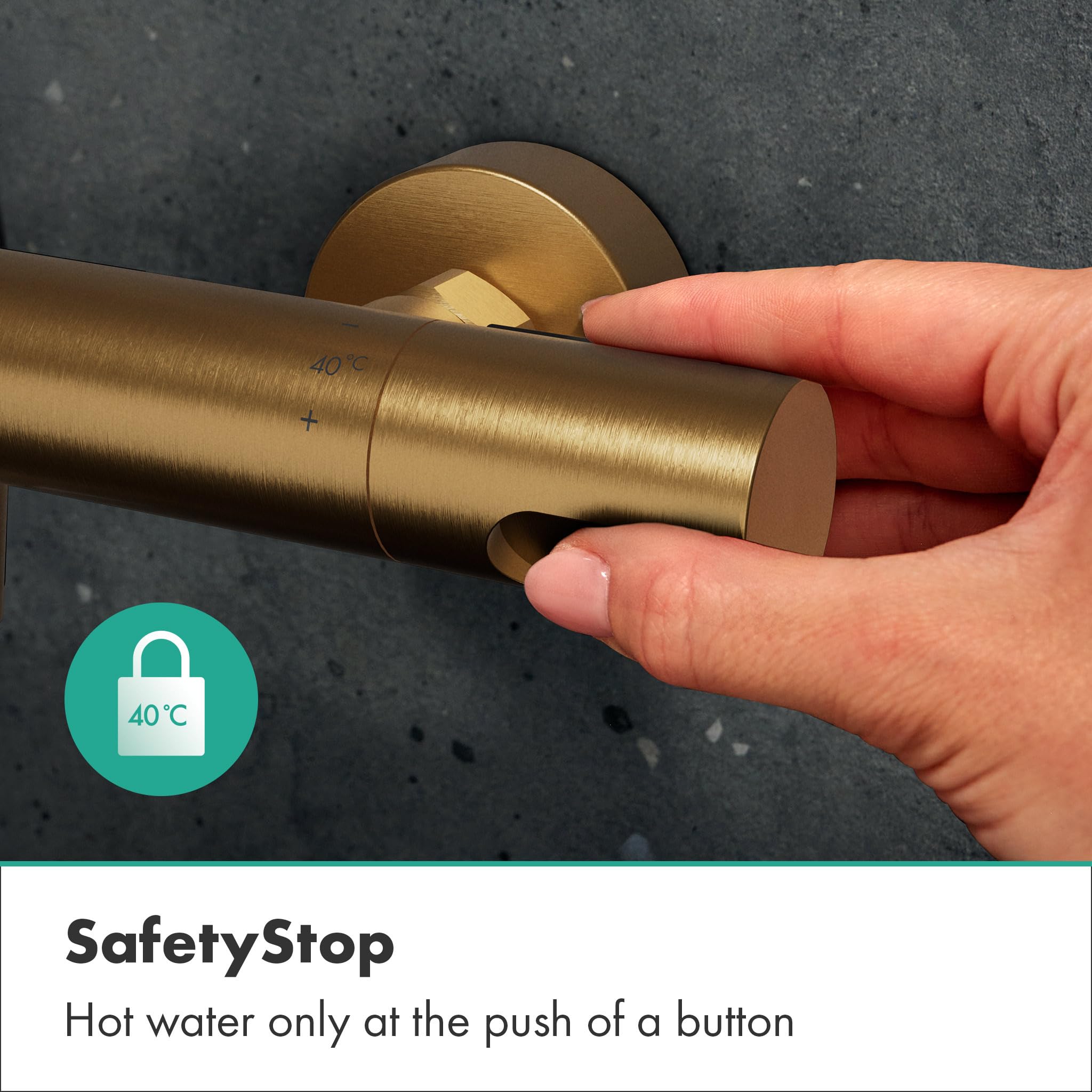 hansgrohe Ecostat Fine 2 Consumer Thermostat de bain Bronze brossé