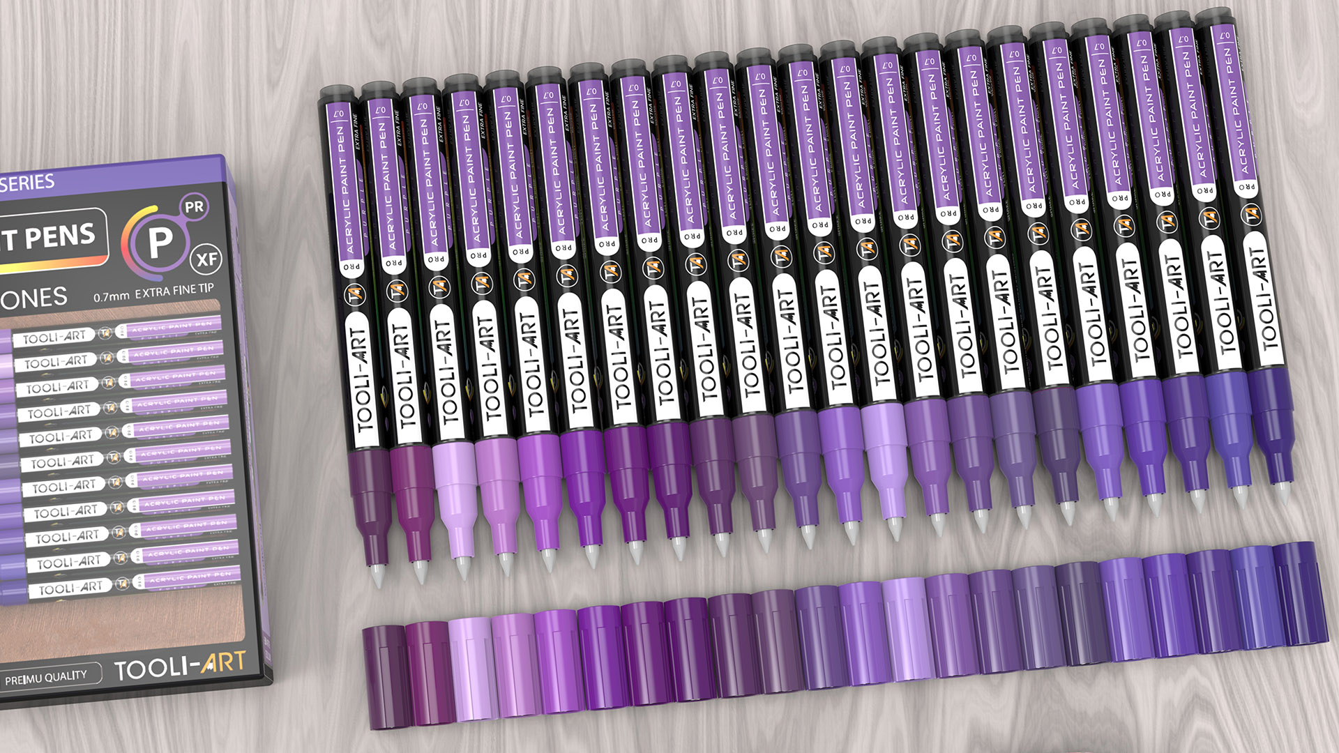 Amazon.com: Acrylic Paint Pens 22 Purple Tones Assorted Pro Color