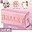 Y1tvei Ballet Cosmetic Bag for Girls - Preppy Patch BALLET Pink Chenille Letter Makeup Bag PU Leather Waterproof Portable Ballerina Makeup Pouch Dance Recital Travel Toiletry for Girl Dancer(Pink)