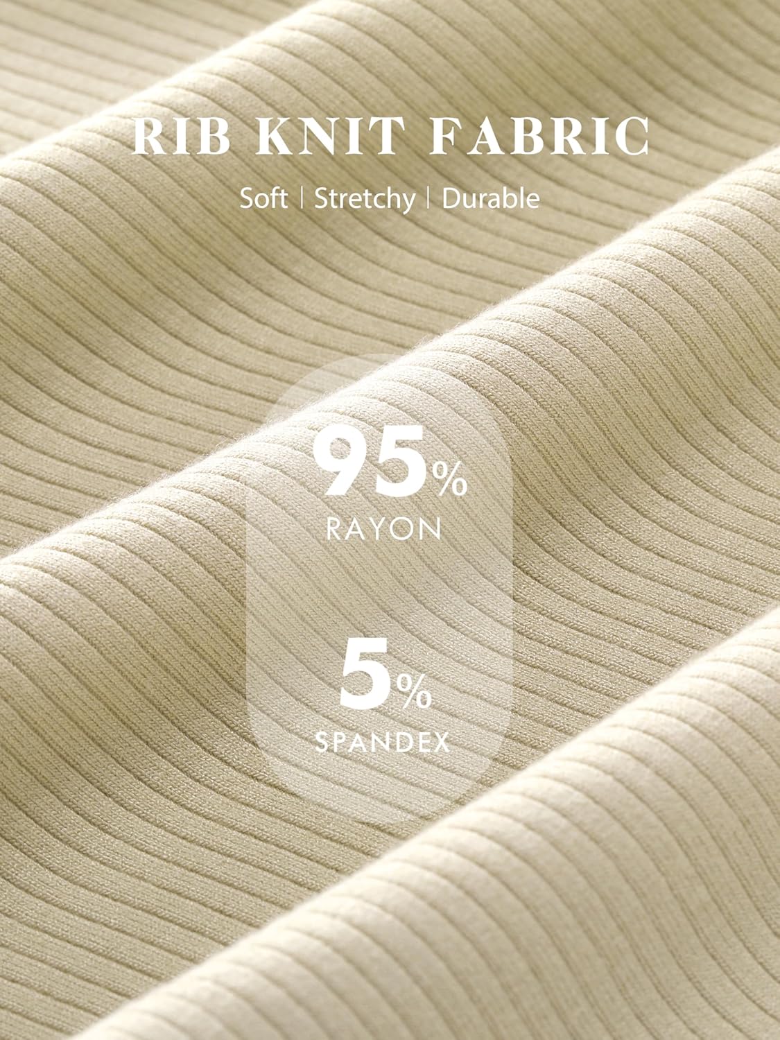 Liu & Qu Womens Maternity High Waisted Lounge Pants Casual Stretchy Ribbed Palazzo Pants Pregnancy Trousers with Pockets - Image 2