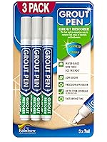 Vista 10 de Rotulador de Lechada para Azulejos Blanco: Rotulador de Pintura de Lechada Impermeable, Blanqueador y Sellador de Lechada para Líneas de Lechada Más