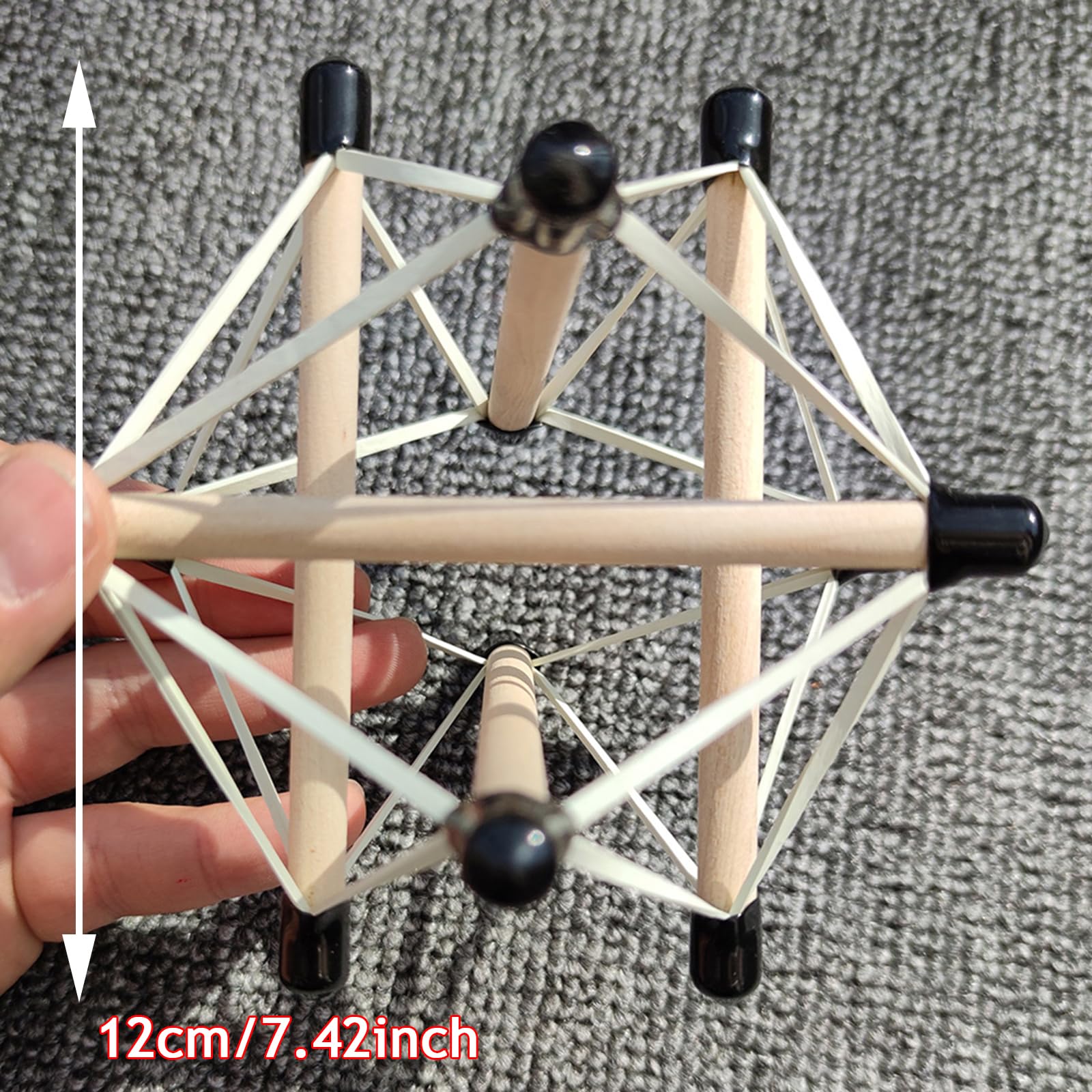 Model kręgosłupa i miednicy Tensegrity do demonstracji napięcia powięziowego, pomoc dydaktyczna do rehabilitacji dynamicznej