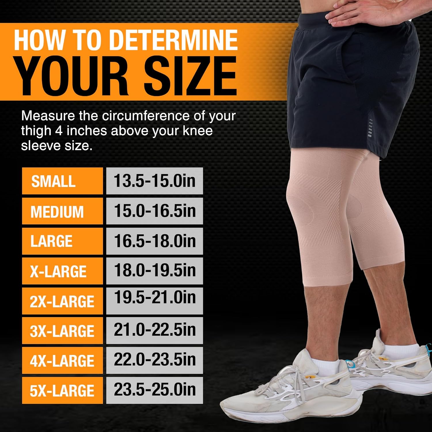 Doc Miller Knee Compression Sleeve Brace for Men & Women (Pair) Best Support for Workout Running ACL Arthritis Pain Relief - Image 4