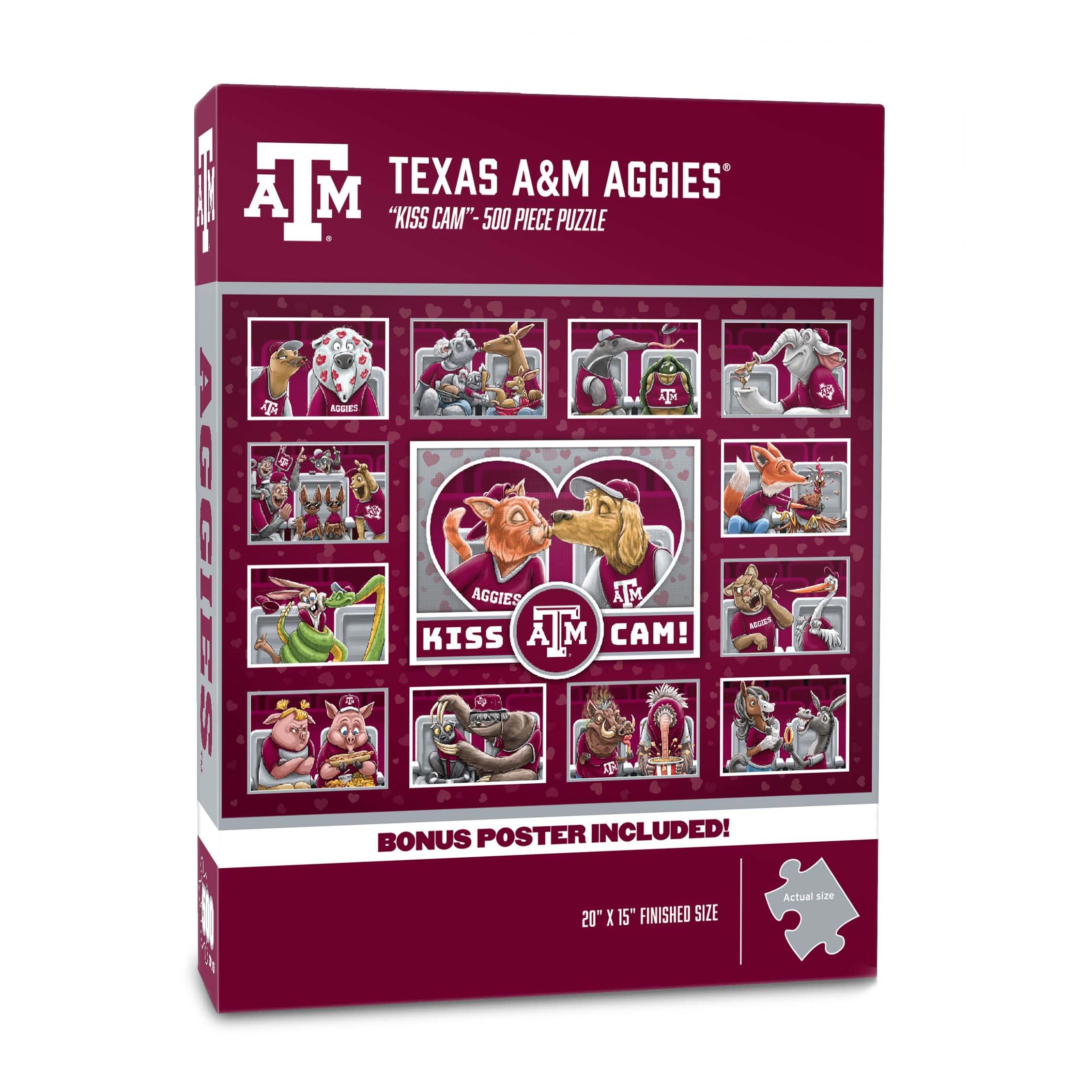 YouTheFan NCAA Texas A&amp;M Aggies “Kiss Cam” 500 Puzzle