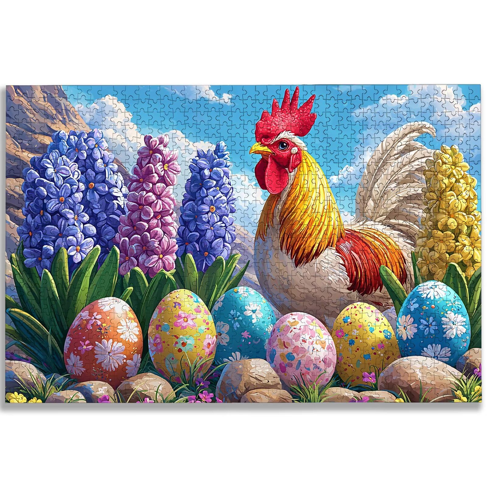 Puzzle 1500 Piezas, Puzzle Pollo con Caja para Adultos, DIY Animal Rompecabezas Madera para Adultos, 1500 Piezas Rompecabezas Desafiante, para Decoracion Hogar, Regalo Mujer, Regalo Hombres, -2710