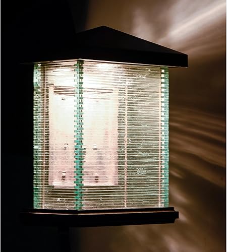 Miniatura 3 de Maxim 55733CLET Triumph VX - Aplique de pared LED de vidrio transparente resistente para exteriores, 1 luz de 12 vatios, 13 pulgadas de alto x 10