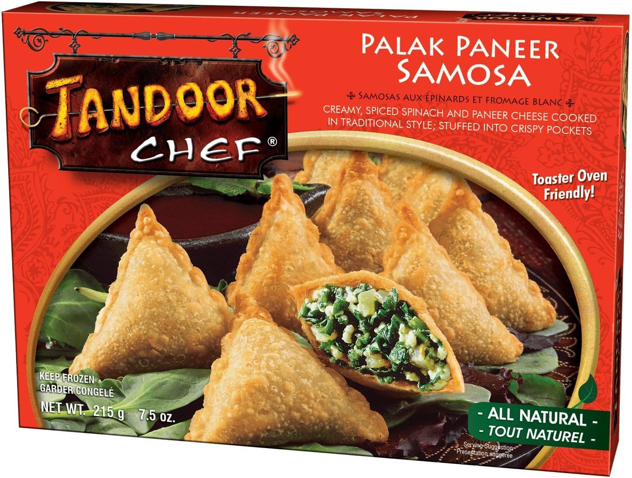 Tandoor Chef Palak Paneer Samosa, 7.5-Ounce (Pack of 12)