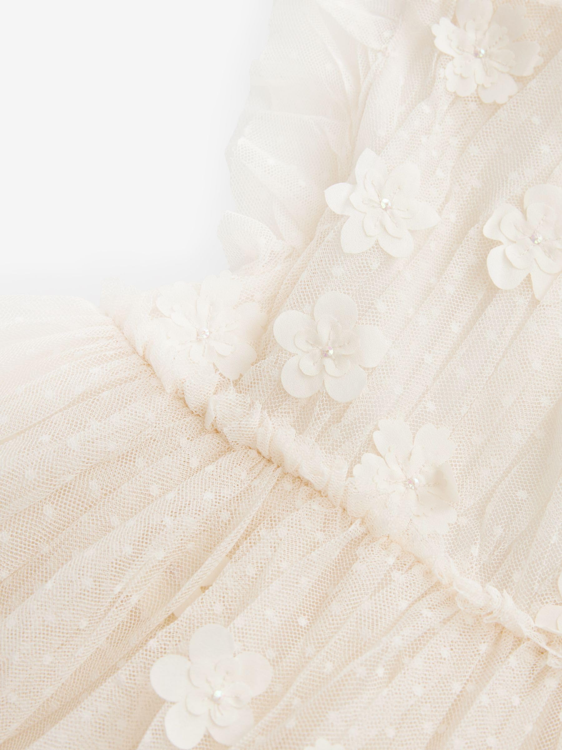 NEXT Mädchen Standard Brautjungfernkleid mit Netzstoff