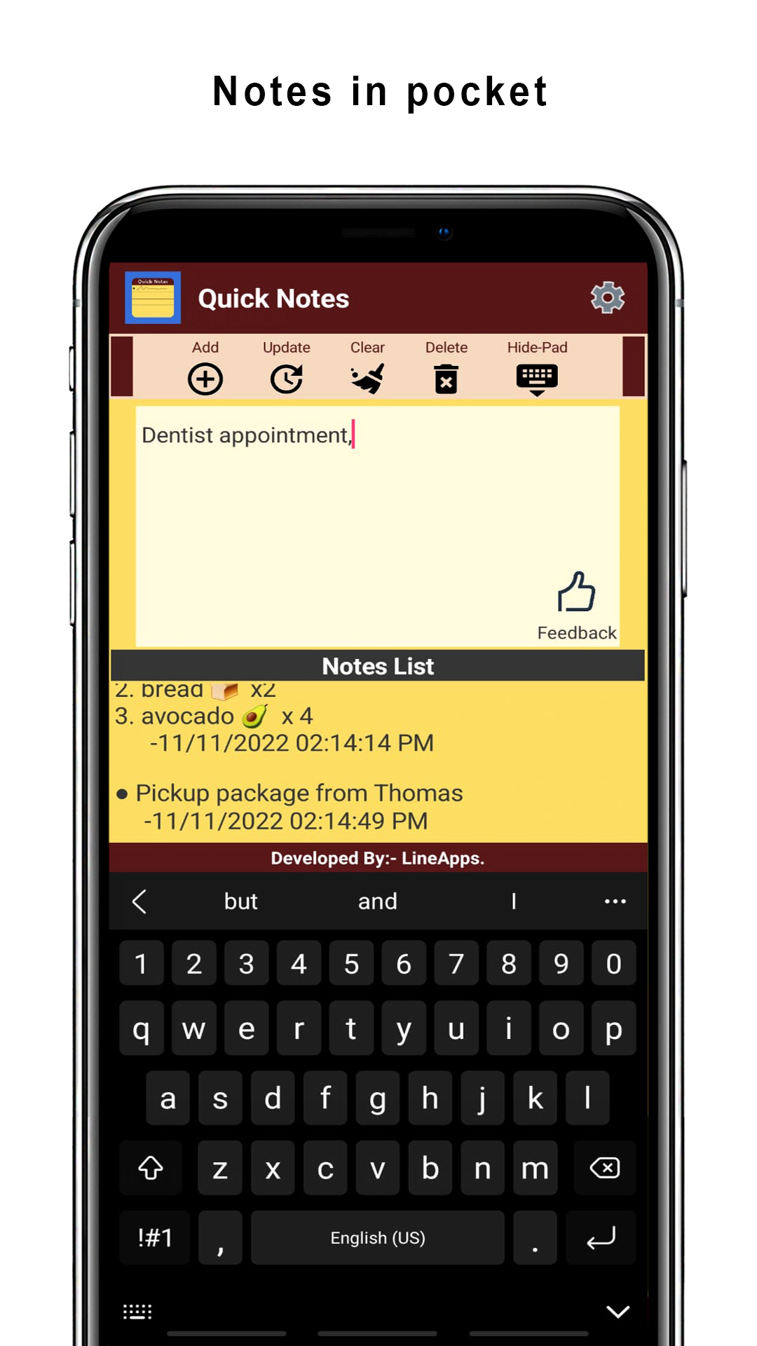 Quick Notes - App on Amazon Appstore