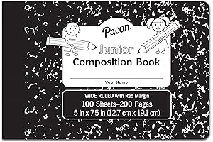 Pacon Junior Composition Notebooks, Half Size Ruled