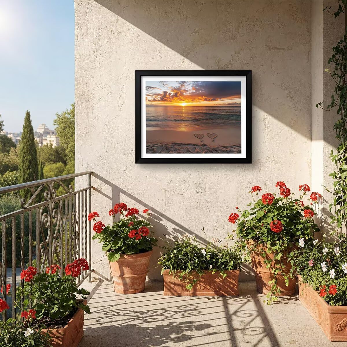 Plaża Diamentowy obraz diamentowy Zestaw podarunkowy 135 x 100 cm L-4637