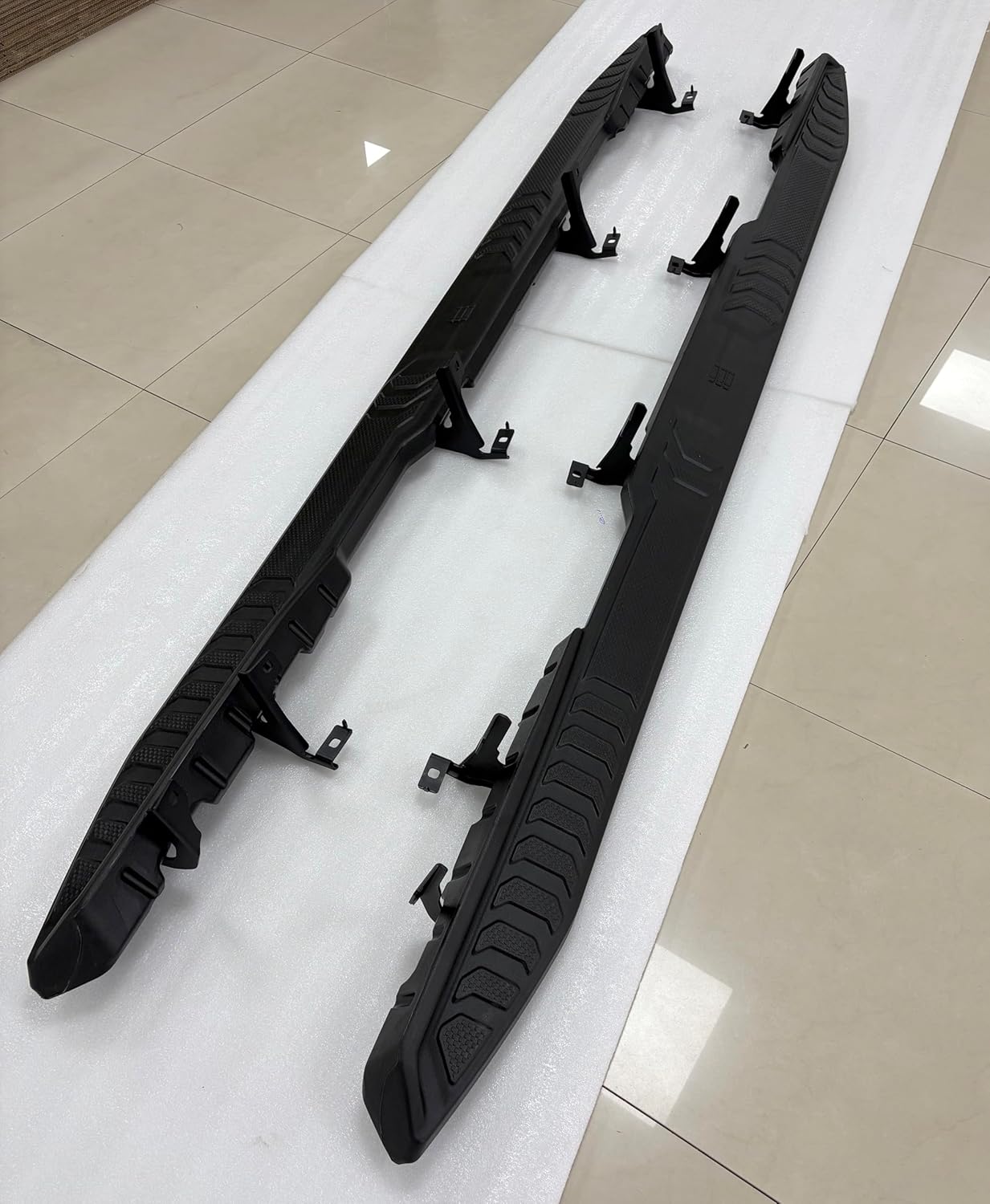 2PCS 94" Length Side Steps Running Boards Fits for GMC Sierra EV Chevrolet Silverado EV 2024 2025 2026 Fixed Steps ABS Plastic