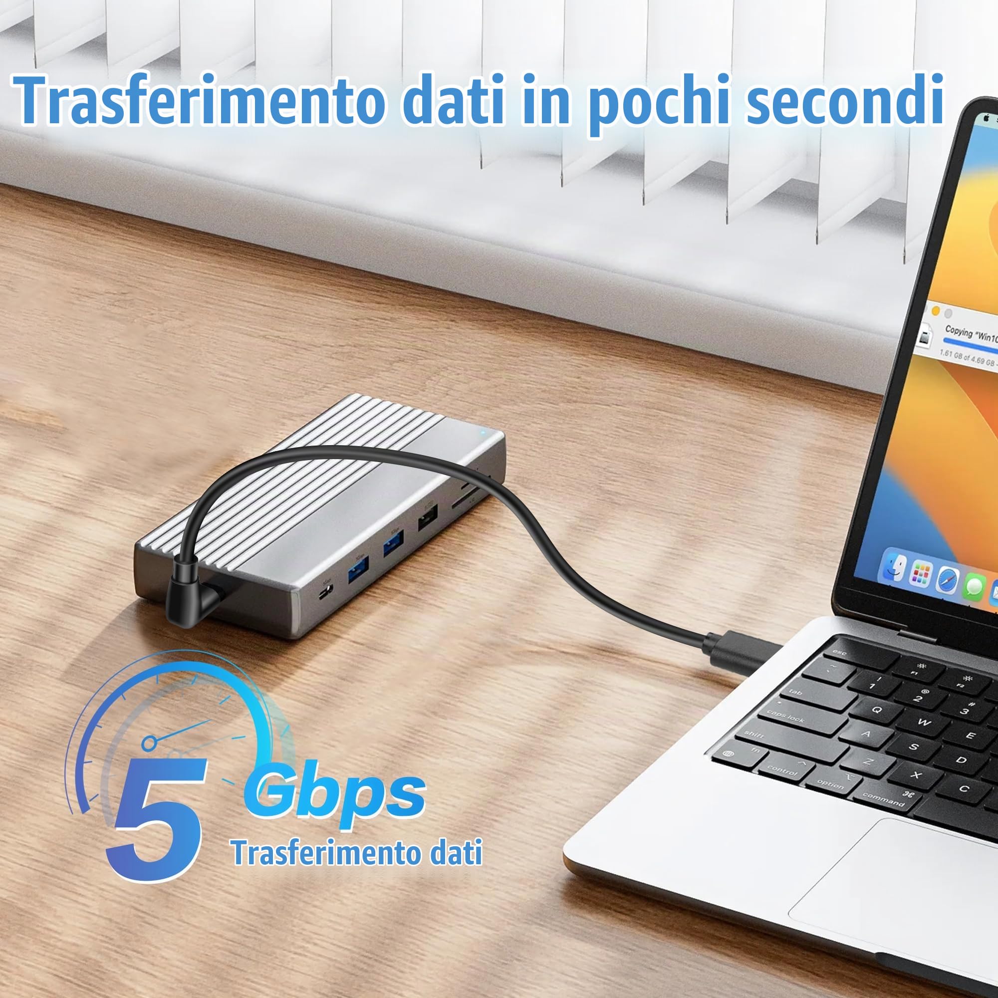 YACSEJAO Cavo di ricarica USB 2 in 1 con cavo a spirale, 90 gradi USB-A 1 a 2, cavo a molla retrattile per smartphone, tablet e power bank (2 tipo C YACSEJAO Cavo di ricarica USB 2 in 1 con cavo a spirale, 90 gradi USB-A 1 a 2, cavo a molla retrattile per smartphone, tablet e power bank (2 tipo C