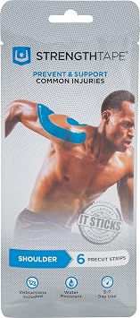 StrengthTape Kinesiology Tape, K Tape Taping Kits, Premium Sports Tape Provides Support and Stability to The Target Area, Multiple Kits Available