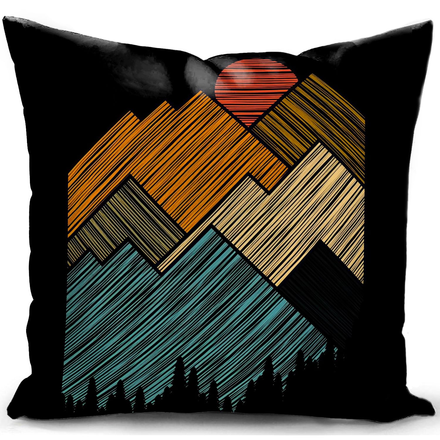 HUASHUZI Cushion Cover Campervan Aaccessories uk Gifts Camper Motorhome Gadgets Caravan Camping Pillow Cover Decor Home Decorate for Holiday Couch Bed Sofa 18"x18" — image 1