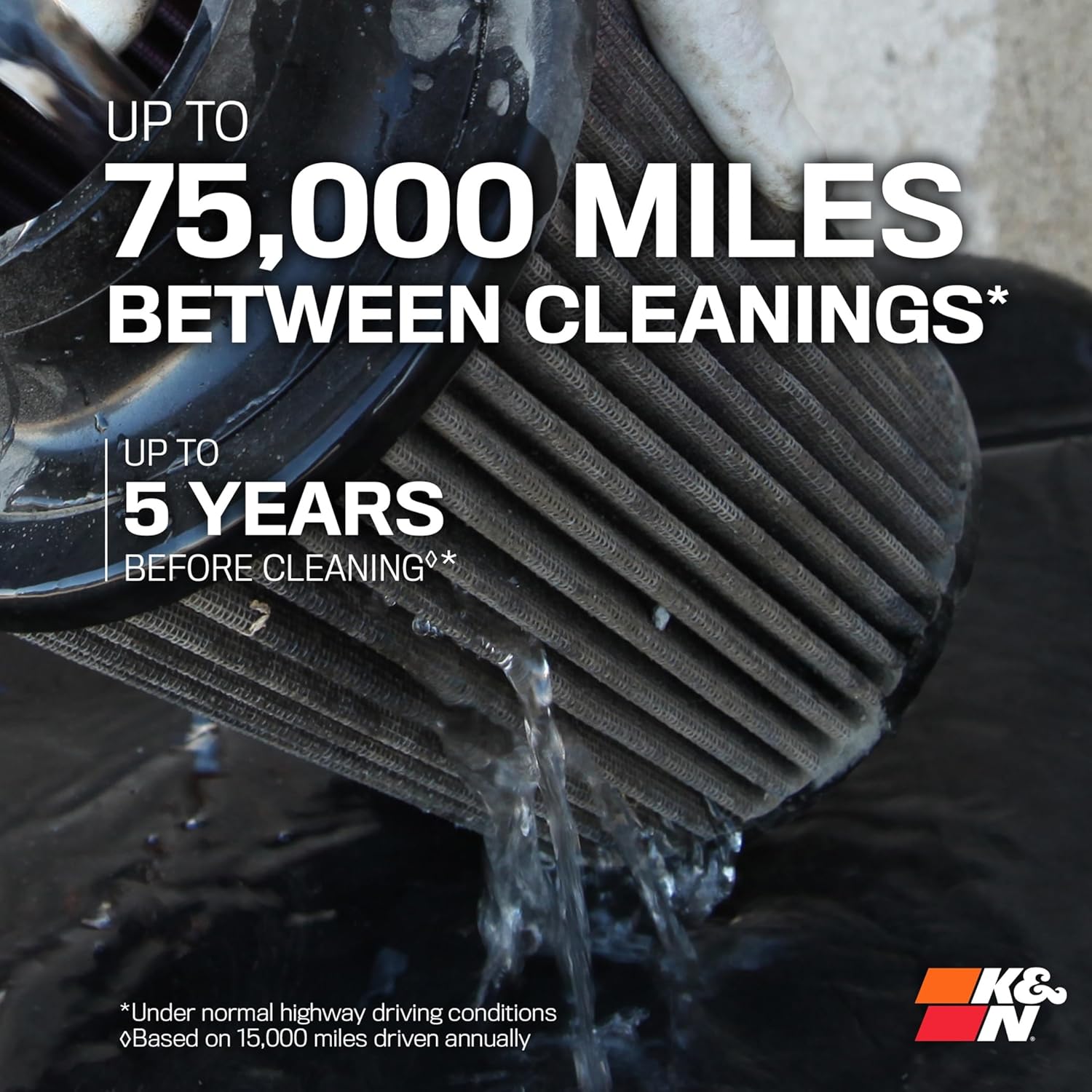 K&N High-Flow Original Lifetime Universal X-Stream Clamp-On Air Filter: Performance, Premium: Flange Diameter: 3.8125 In, Filter Height: 2.125 In, Flange Length: 0.75 In, Shape: Round, RX-4130-1