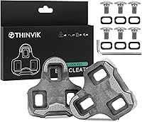 Vista 1 de Thinvik Botines de bicicleta para Look Keo Grip, tacos Keo con diseño de goma antideslizante, juego de tacos de bicicleta para ciclismo en Flotador