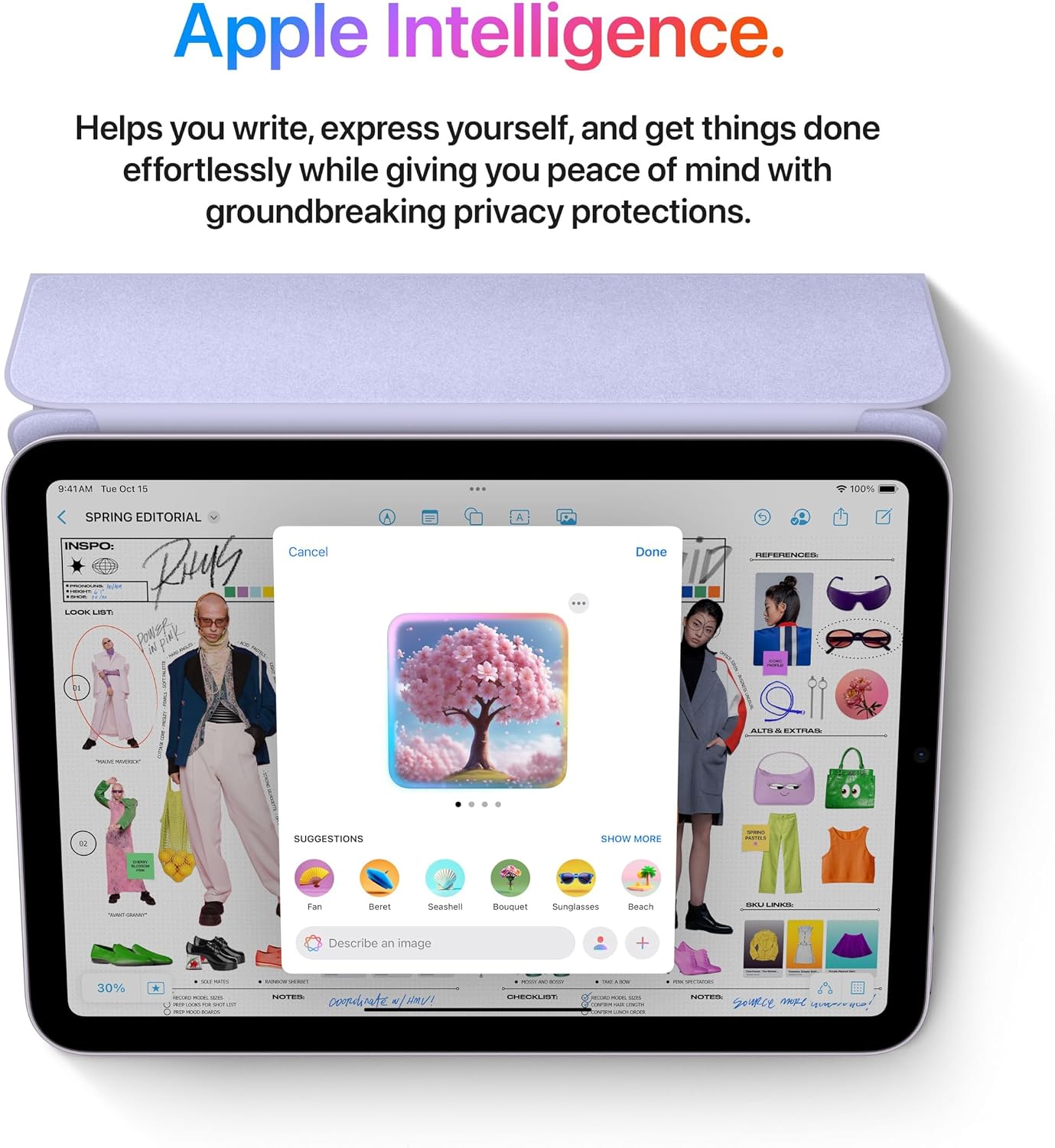 Apple iPad mini (A17 Pro): Apple Intelligence, 8.3-inch Liquid Retina Display, 128GB, Wi-Fi 6E, 12MP Front/12MP Back Camera, Touch ID, All-Day Battery Life with AppleCare+ (2 Years) — Starlight