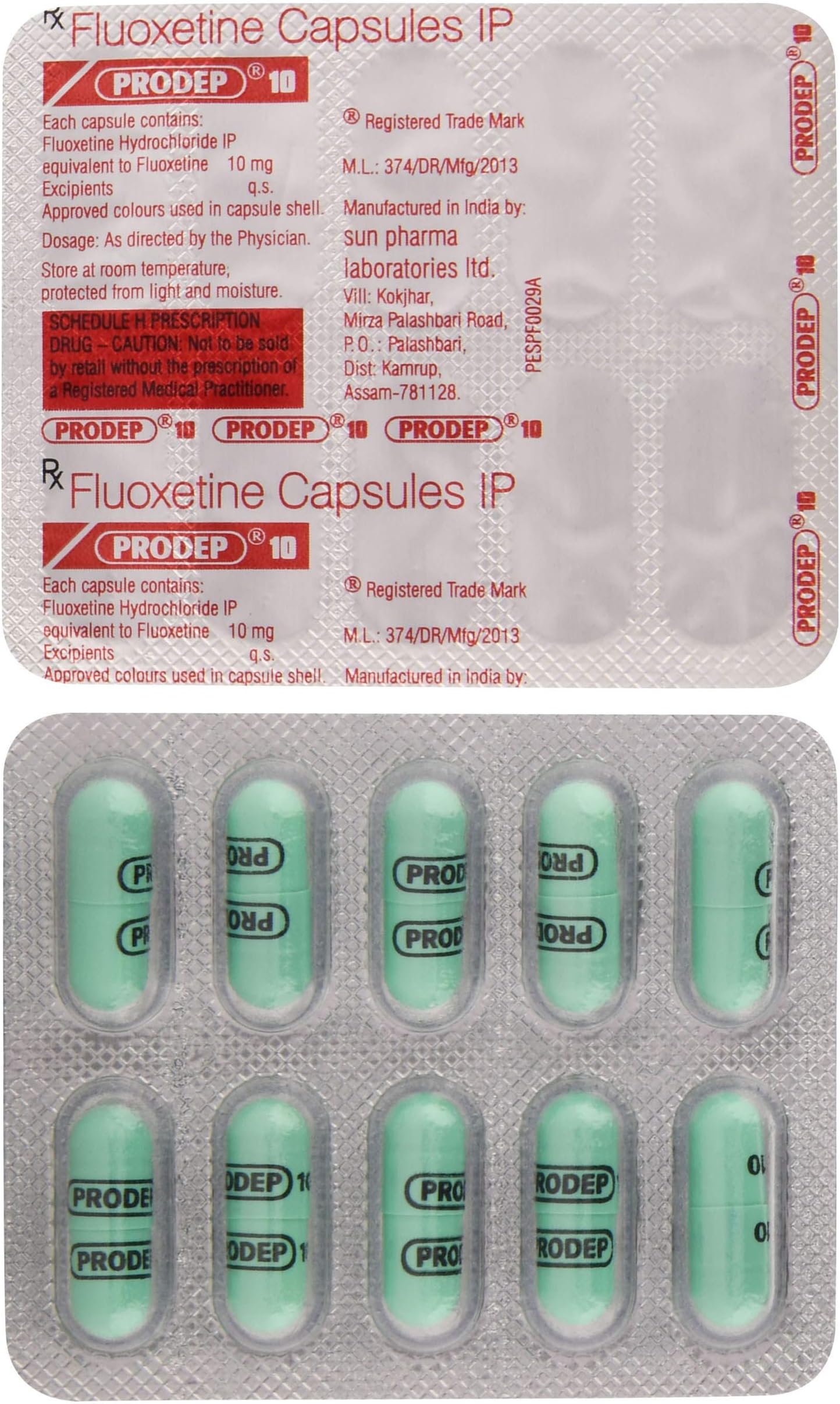 Prodep 10 - Strip of 10 Capsules