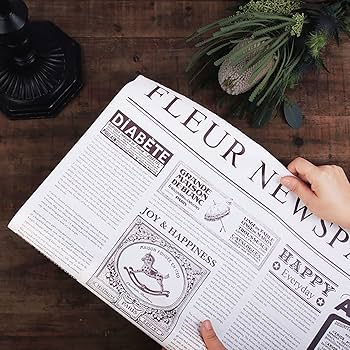 英字新聞風　ラッピング紙　500枚　かなり大量10kgです❤︎ ラッピング 包装紙 英字新聞風 [メール便不可] : MSS - 通販