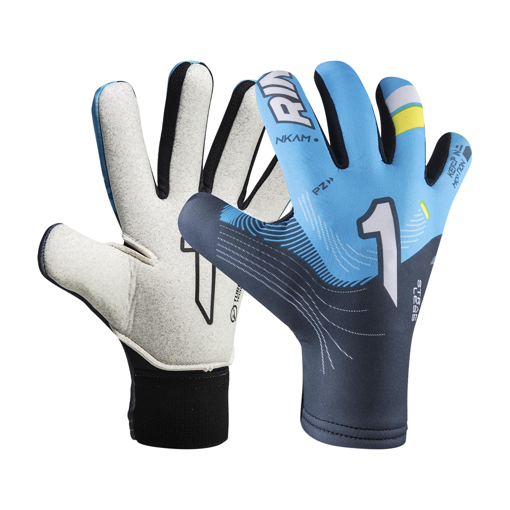 Rinat NKAM AS Junior Goalkeeper Gloves Blue Unisex Size 4