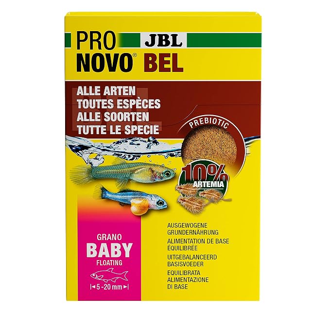 Foto 3 de 6 de JBL PRONOVO BEL Grano Baby alimento de cría para Peces jóvenes, granulado de alimento para Peces, 3 x 10 ml