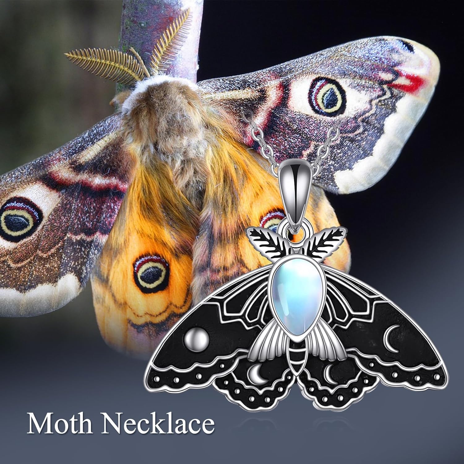 YAFEINI Bee/Panda/Cow/Fox/Owl/Moth/Cat/Dolphin/Otter/Penguin/Phoenix/Unicorn/Axolotl Necklace Sterling Silver Animal Lover Gift for Women Cute Animal Jewelry - Image 6