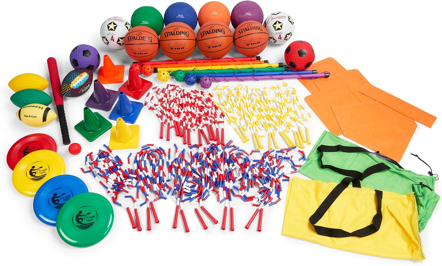 Nasco PE07130 PE Recess Playground Set, Accomodates 50 Students