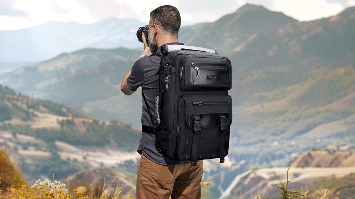 WITZMAN Travel Backpack for Men Duffle Bags Fits 17 Inch Laptop