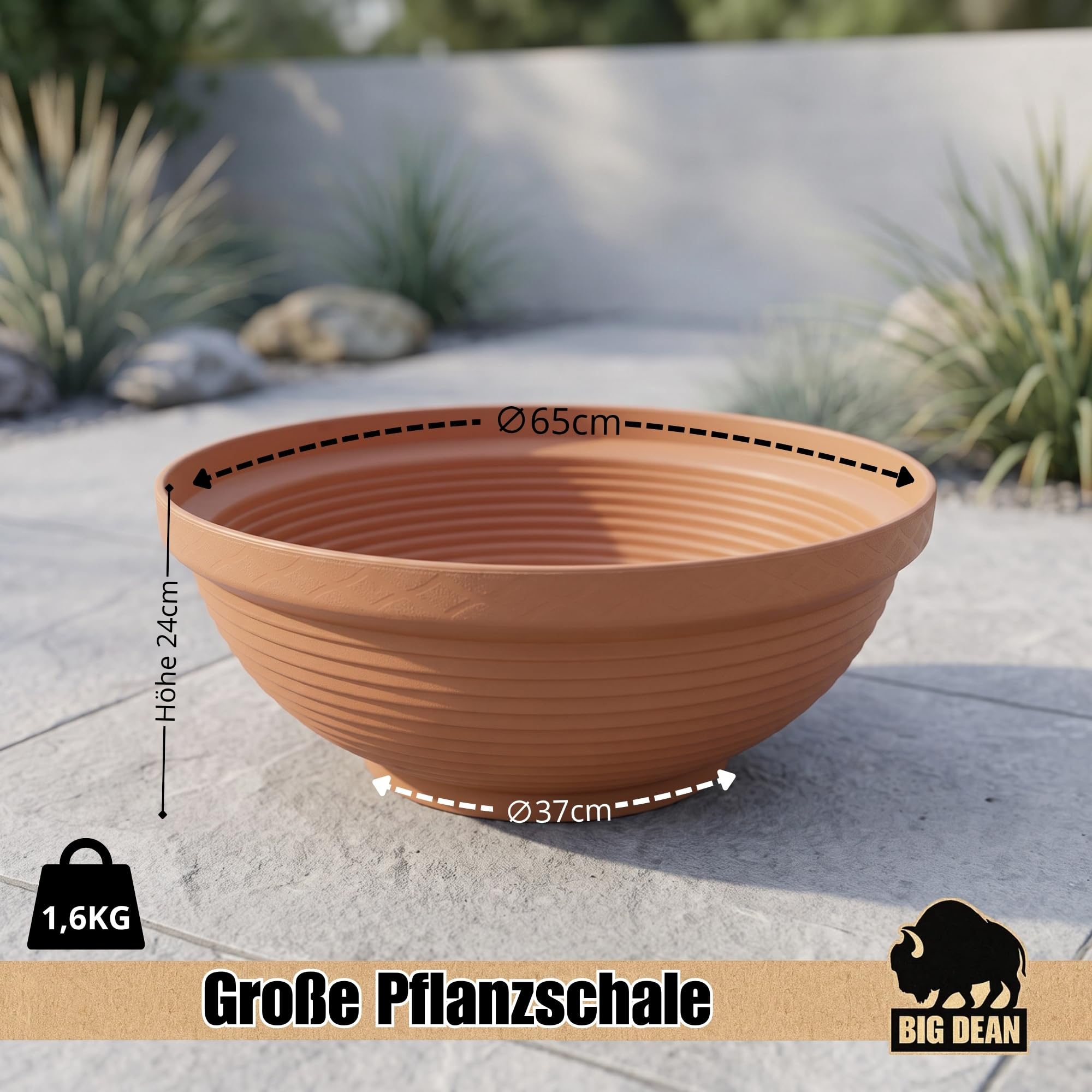 Mini fontaine XXL avec bol et boules de bassin intérieur et extérieur - 65 cm de diamètre