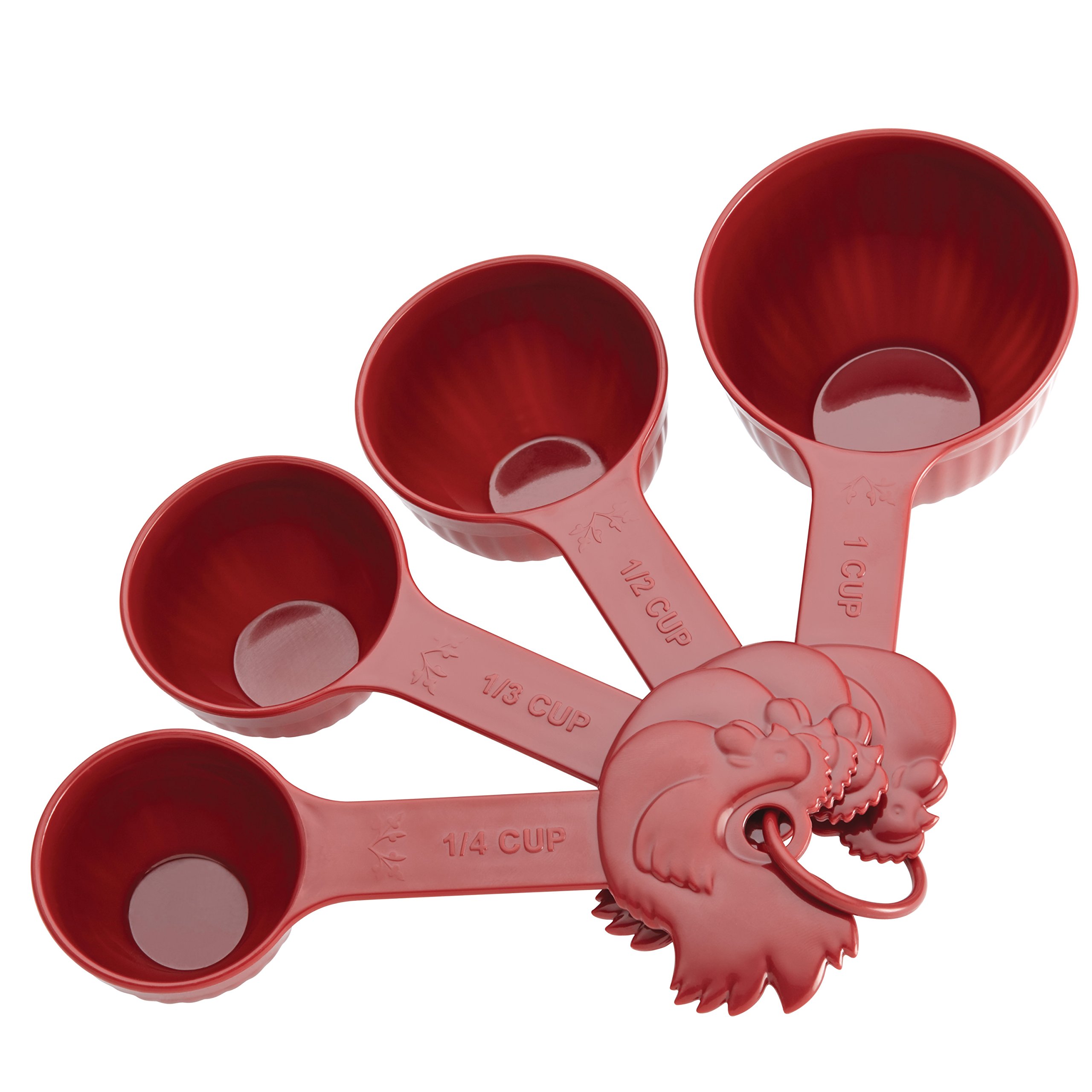 Paula Deen Signature Kitchen / Cooking Measuring Cups - 1/4, 1/3,1/2 and 1-Cup , Red