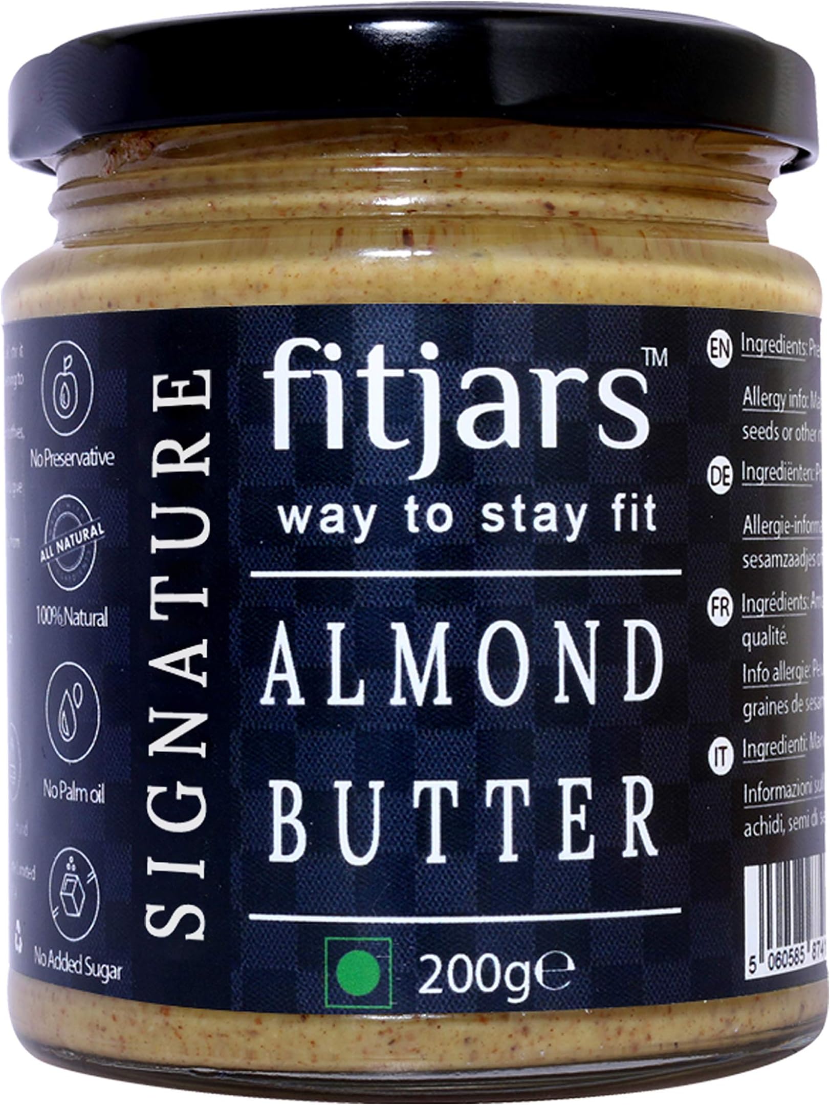 FITJARS Signature Almond Butter 200 gm