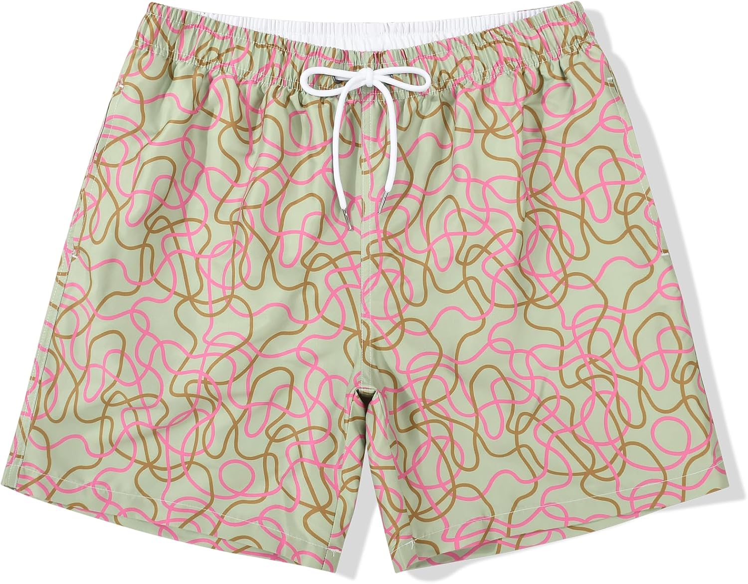 SUNDAY ROSE 3 Pack Mens Swim Trunks with Mesh Lining Quick Dry Swim Shorts Bathing Suit for Men - Image 3