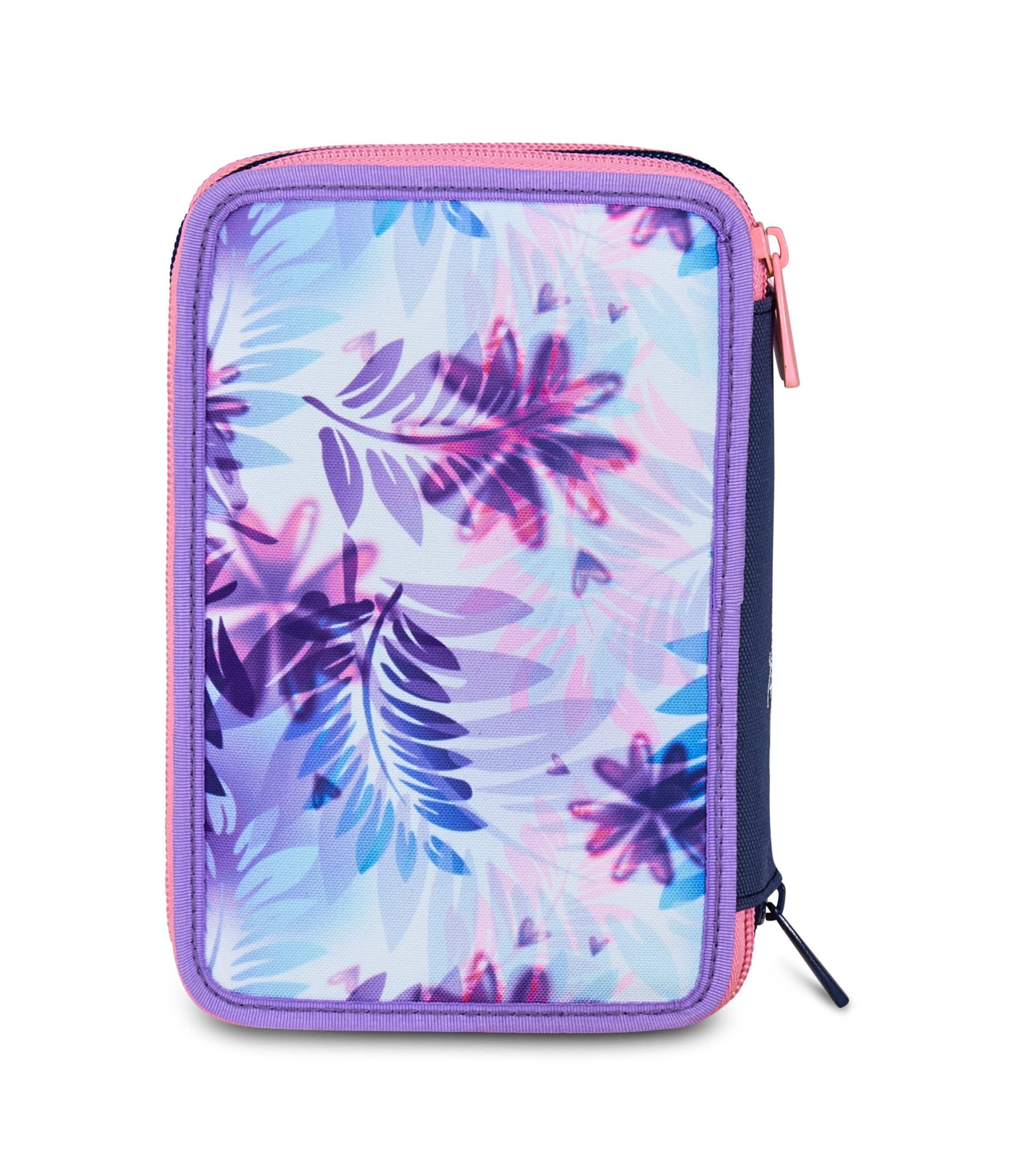 Seven Federmäppchen, Mäppchen, Disney, Federtasche für Schreibwaren, Etui komplett mit Bleistiften, Filzstiften, Schulmaterial, mit 3 Fächern, Mädchen, Schule - Grundschule, XXL LILO&STITCH