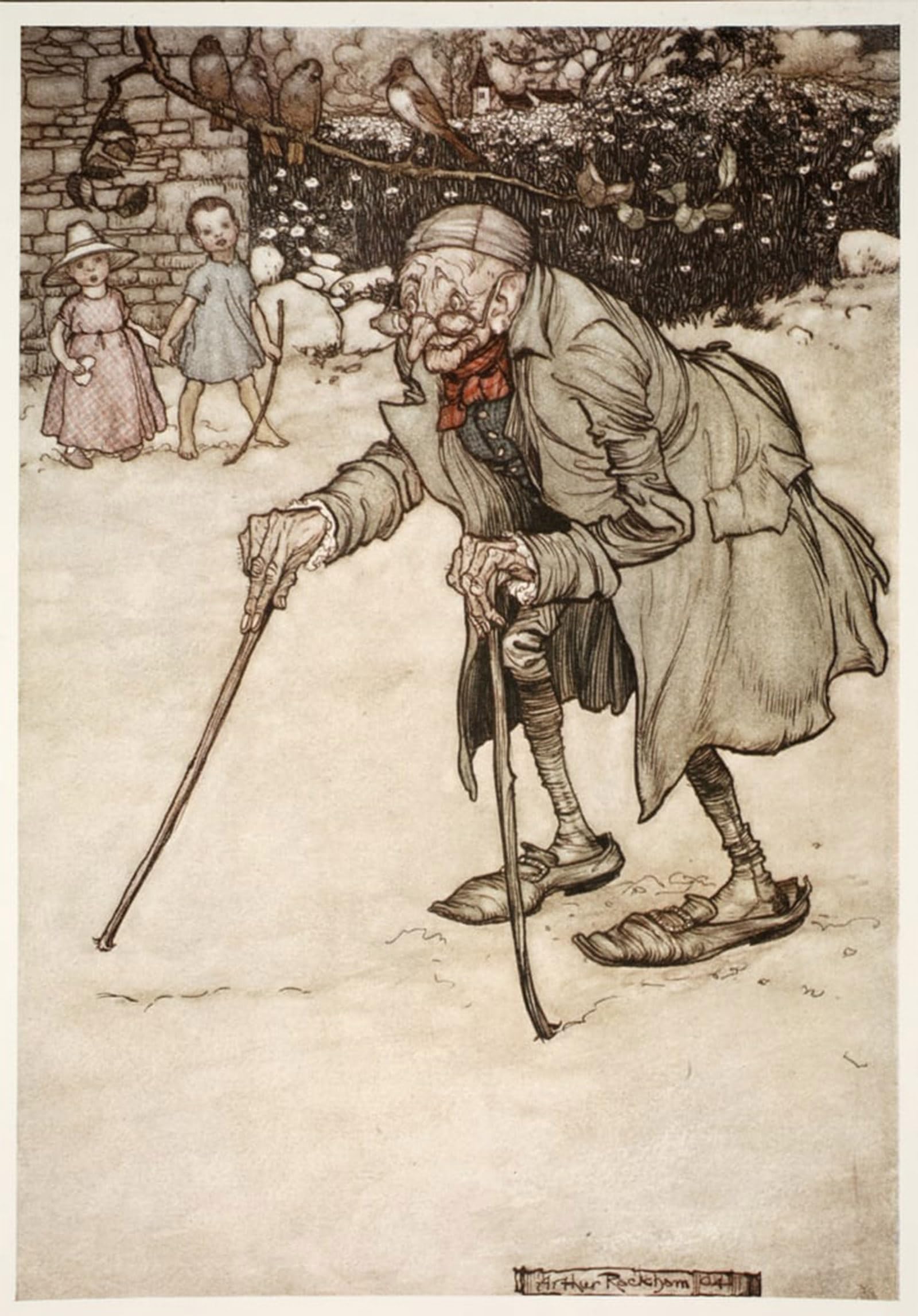 Tableau toile Arthur Rackham peinture décorative affiche d'art 60x90cm - 5