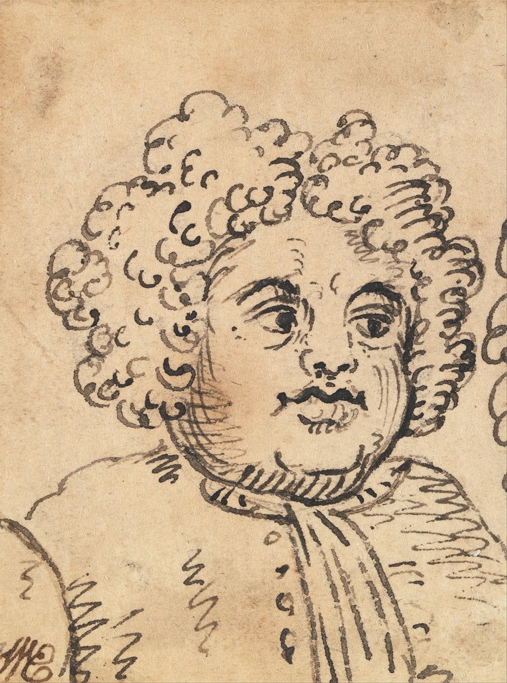 Affiche William Hogarth Grotesque Male Head 4 pour décorer un bureau chic