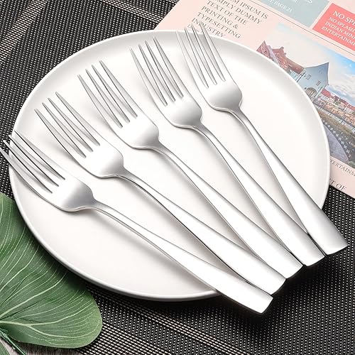 Miniatura 7 de 12 tenedores de mesa, tenedores de mesa de acero inoxidable