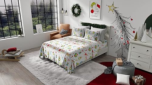 Vista 120 de Franco National Lampoon's - Juego de sábanas de franela 100% algodón súper suave, tamaño King, (producto oficial)