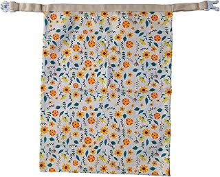 持続可能な食品グレードのパン保存 弾性開閉付き 洗濯可能 自家製商品用 天然ミツロウ コーティングされた綿生地 食品ラップ パン保存袋 洗えるキッチン収納