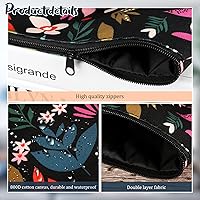 Vista 5 de Funda para Libros Cubiertas de Libros Protector de Libros con Estampado Floral con Cremallera Tela Lavable para Adolescentes Adultos Amantes