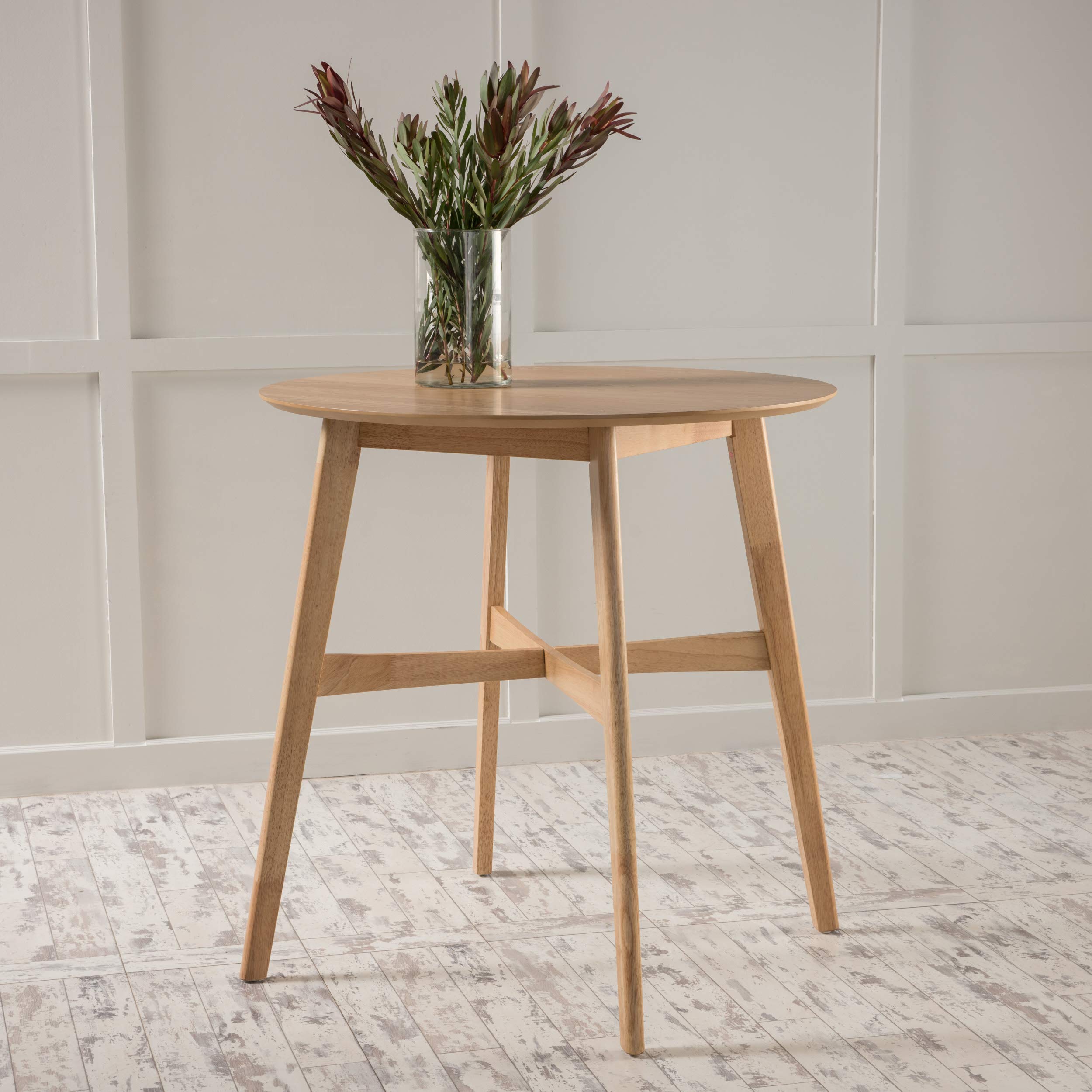 Gavin Wood Counter Height Table, Natural Oak Finish
