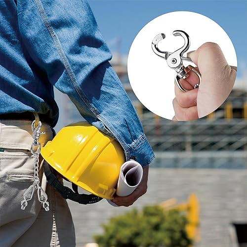 Miniatura 5 de MELOTOUGH Clip de guante de metal resistente para guantes de trabajo, clip de guante de seguridad con 2 pinzas de cocodrilo para pantalones