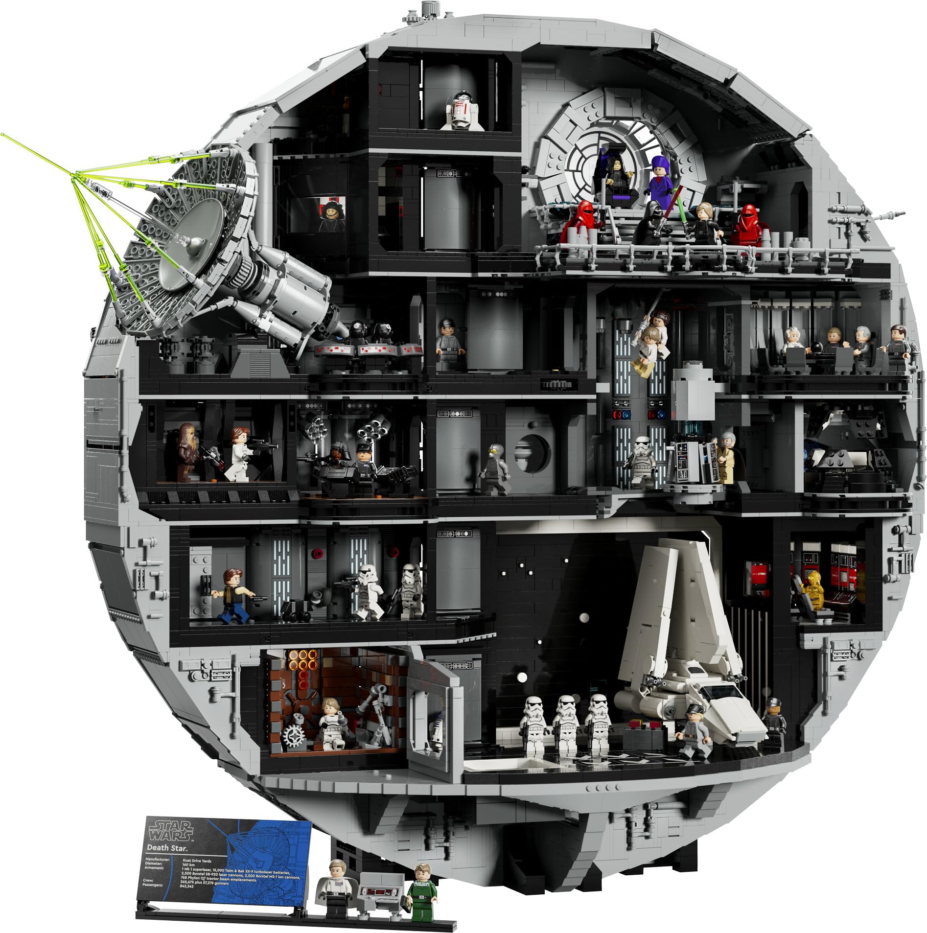 LEGO Star Wars 75419 Morte Nera - Set Interattivo UCS da Esposizione per Adulti - 36 Minifigure incl. Luke Skywalker, Han Solo e Darth Vader - Regalo da Collezione per i Fan di Una Nuova Speranza