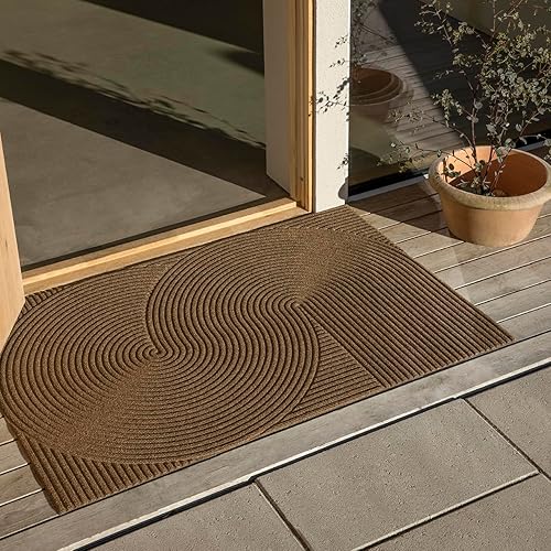Miniatura 7 de Tapete de arena para puerta delantera, para interiores y exteriores, impermeable, decoración escandinava del hogar, tapete de otoño, alfombra