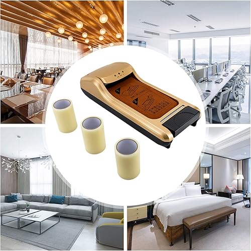 Miniatura 10 de Máquina de película para zapatos, 23.62 x 11.02 x 6.69 pulgadas, dispensador automático de cubiertas de zapatos, dispensador portátil para zapatos